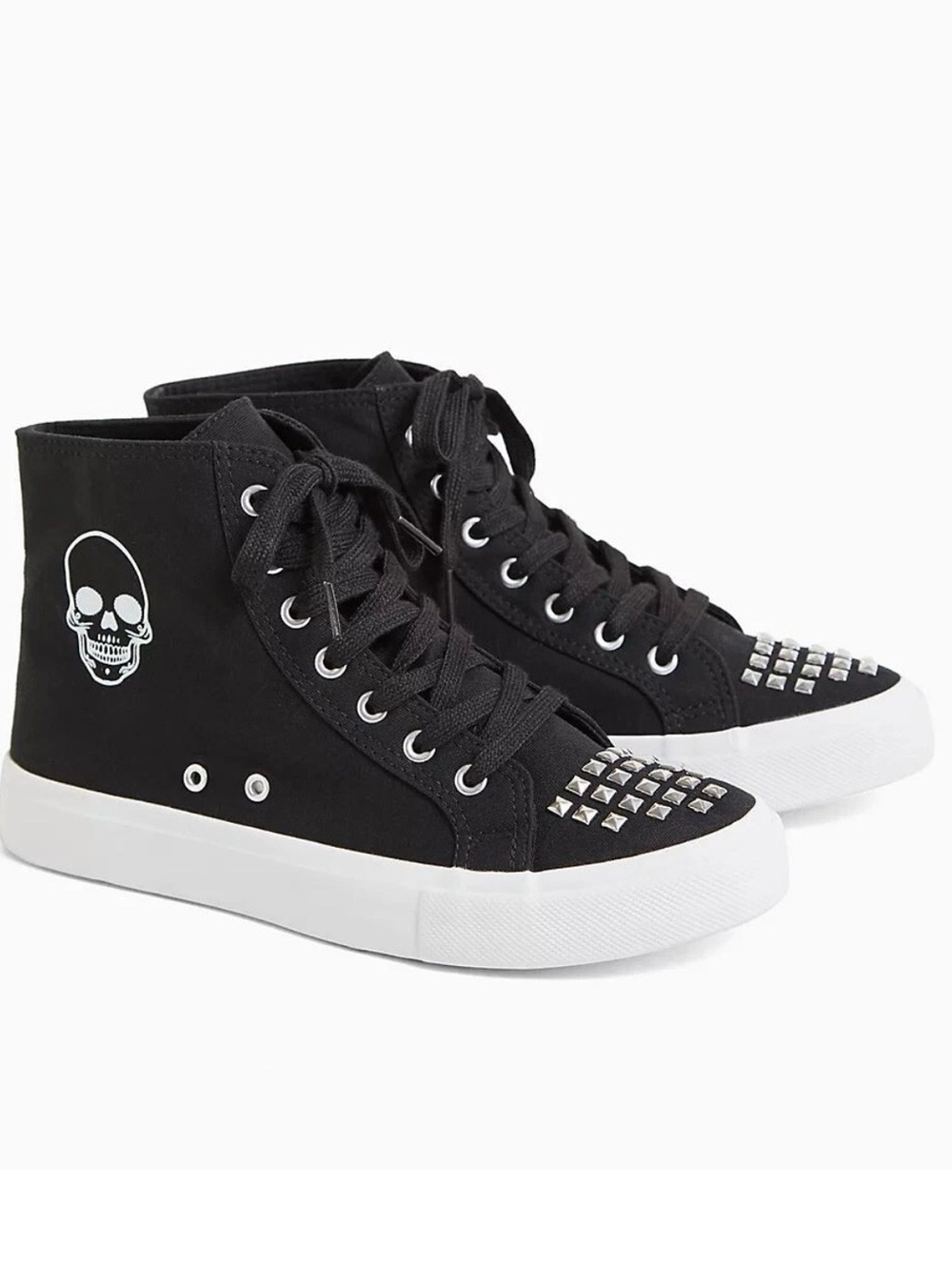 Torrid Skull Studded High-Top Sneakers Size 7 | NWT